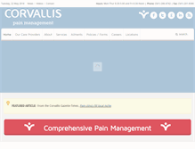 Tablet Screenshot of corvallispainmanagement.com